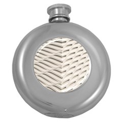 Backround Pattern Texture Dimension Round Hip Flask (5 Oz) by Sapixe