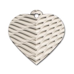 Backround Pattern Texture Dimension Dog Tag Heart (one Side) by Sapixe