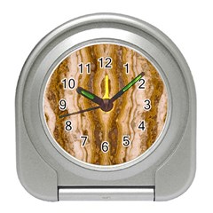 Marble Wall Surface Pattern Travel Alarm Clocks by Sapixe