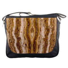 Marble Wall Surface Pattern Messenger Bags by Sapixe