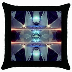 Abstract Glow Kaleidoscopic Light Throw Pillow Case (Black)