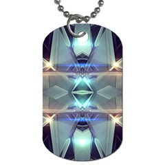 Abstract Glow Kaleidoscopic Light Dog Tag (Two Sides)