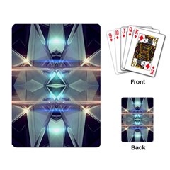 Abstract Glow Kaleidoscopic Light Playing Card