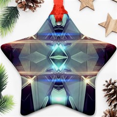 Abstract Glow Kaleidoscopic Light Star Ornament (Two Sides)