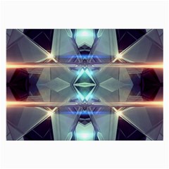 Abstract Glow Kaleidoscopic Light Large Glasses Cloth (2-Side)