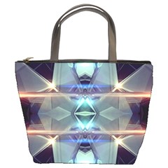 Abstract Glow Kaleidoscopic Light Bucket Bags