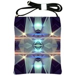 Abstract Glow Kaleidoscopic Light Shoulder Sling Bags Front