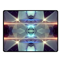 Abstract Glow Kaleidoscopic Light Fleece Blanket (Small)