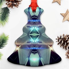 Abstract Glow Kaleidoscopic Light Christmas Tree Ornament (Two Sides)