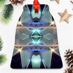 Abstract Glow Kaleidoscopic Light Bell Ornament (two Sides) by Sapixe