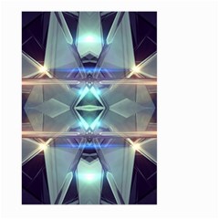 Abstract Glow Kaleidoscopic Light Large Garden Flag (two Sides) by Sapixe