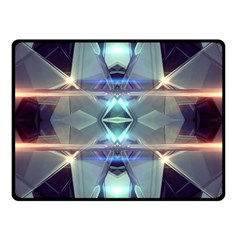 Abstract Glow Kaleidoscopic Light Double Sided Fleece Blanket (Small) 