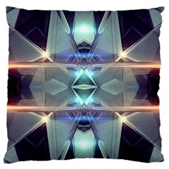 Abstract Glow Kaleidoscopic Light Large Flano Cushion Case (Two Sides)