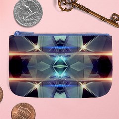 Abstract Glow Kaleidoscopic Light Large Coin Purse