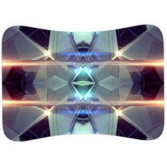 Abstract Glow Kaleidoscopic Light Velour Seat Head Rest Cushion