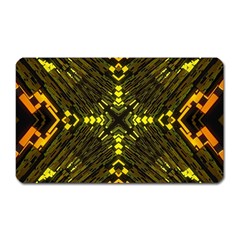 Abstract Glow Kaleidoscopic Light Magnet (rectangular) by Sapixe