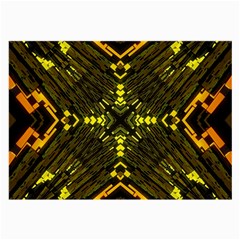 Abstract Glow Kaleidoscopic Light Large Glasses Cloth (2-side) by Sapixe