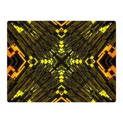 Abstract Glow Kaleidoscopic Light Double Sided Flano Blanket (mini)  by Sapixe