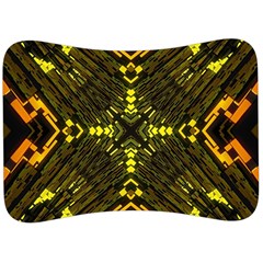 Abstract Glow Kaleidoscopic Light Velour Seat Head Rest Cushion by Sapixe