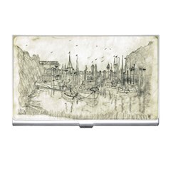 Pencil Drawing Drawing Port Business Card Holders