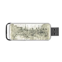 Pencil Drawing Drawing Port Portable Usb Flash (two Sides) by Sapixe