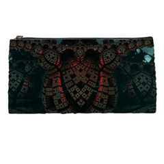 Fractal 3d Dark Red Abstract Pencil Cases by Sapixe