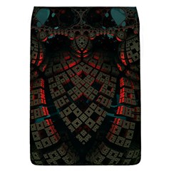 Fractal 3d Dark Red Abstract Flap Covers (l)  by Sapixe