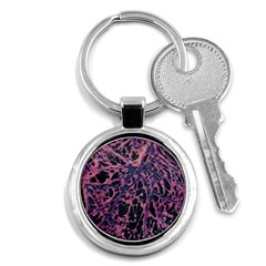 Fabric Textile Texture Macro Photo Key Chains (round)  by Sapixe