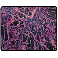 Fabric Textile Texture Macro Photo Fleece Blanket (medium)  by Sapixe