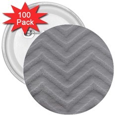 White Fabric Pattern Textile 3  Buttons (100 Pack)  by Sapixe