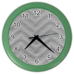 White Fabric Pattern Textile Color Wall Clocks by Sapixe