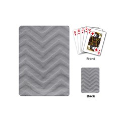 White Fabric Pattern Textile Playing Cards (mini)  by Sapixe