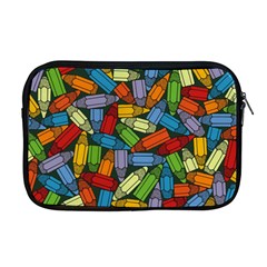 Colored Pencils Pens Paint Color Apple Macbook Pro 17  Zipper Case by Sapixe