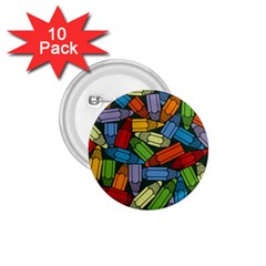 Colored Pencils Pens Paint Color 1 75  Buttons (10 Pack) by Sapixe