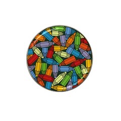 Colored Pencils Pens Paint Color Hat Clip Ball Marker by Sapixe