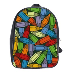 Colored Pencils Pens Paint Color School Bag (large) by Sapixe