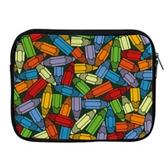 Colored Pencils Pens Paint Color Apple Ipad 2/3/4 Zipper Cases by Sapixe