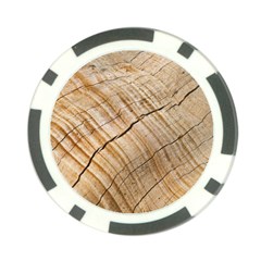 Abstract Brown Tree Timber Pattern Poker Chip Card Guard