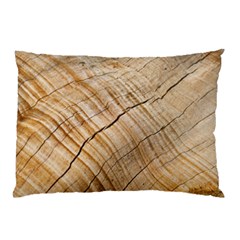 Abstract Brown Tree Timber Pattern Pillow Case