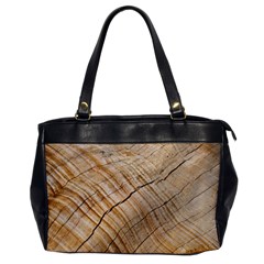 Abstract Brown Tree Timber Pattern Office Handbags