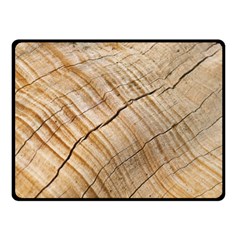 Abstract Brown Tree Timber Pattern Fleece Blanket (Small)