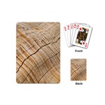 Abstract Brown Tree Timber Pattern Playing Cards (Mini)  Back