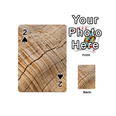 Abstract Brown Tree Timber Pattern Playing Cards 54 (Mini) 