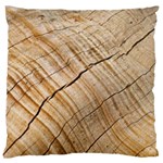 Abstract Brown Tree Timber Pattern Large Cushion Case (One Side) Front