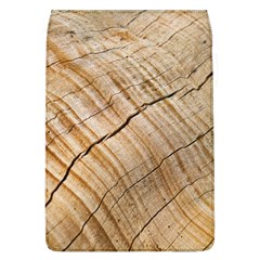 Abstract Brown Tree Timber Pattern Flap Covers (L) 