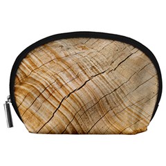 Abstract Brown Tree Timber Pattern Accessory Pouches (Large) 