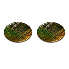 City Forward Urban Planning Cufflinks (oval) by Sapixe