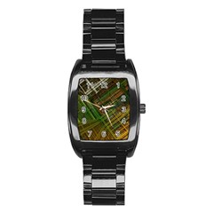 City Forward Urban Planning Stainless Steel Barrel Watch by Sapixe