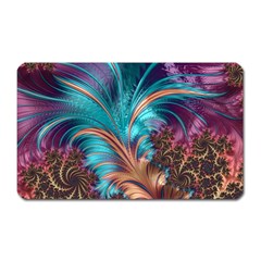 Feather Fractal Artistic Design Magnet (rectangular) by Sapixe