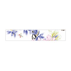 Lily Hand Painted Iris Flano Scarf (mini) by Sapixe